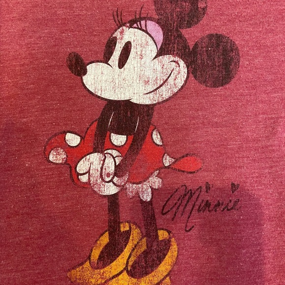Minnie Mouse Tee T Shirt Short Sleeve Disney Top - Picture 5 of 8